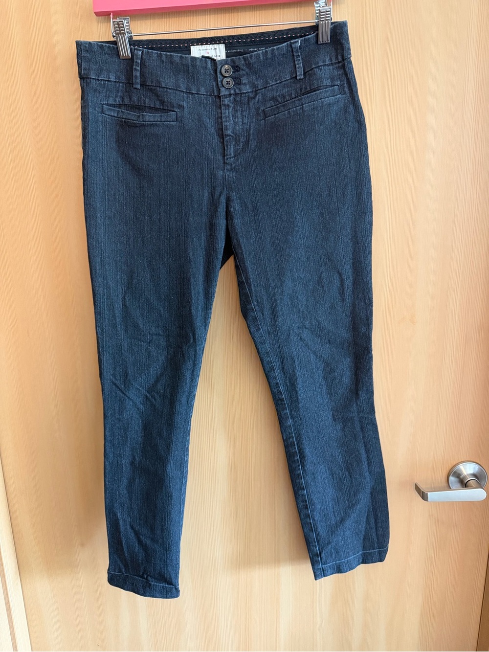 Anthropologie Dark Blue Ankle Slim Stretch Jeans